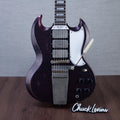 Gibson Custom Shop Murphy Lab 63' SG Custom 3-Pickup Maestro Electric Guitar - Light Aged Brunswick Wild Berry -