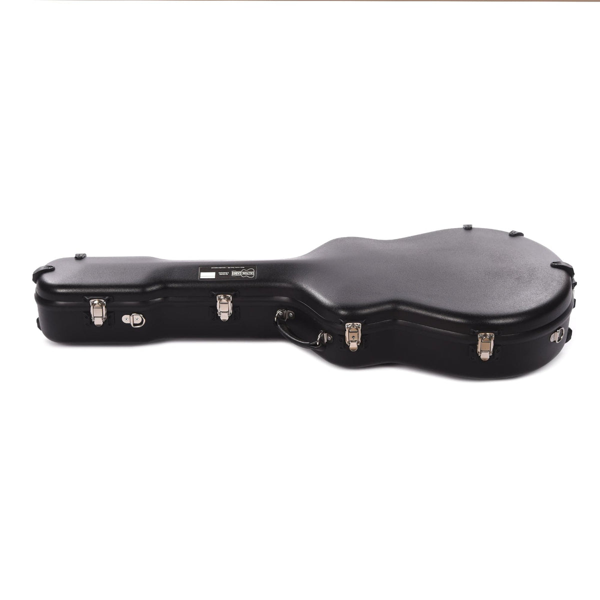 Calton Cases Electric ES-335 Guitar Case Black w/Gold Velvet Interior - MusicMarket