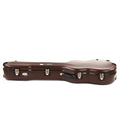 Calton Cases Electric Les Paul Guitar Case Brown w/Pink Velvet Interior - MusicMarket