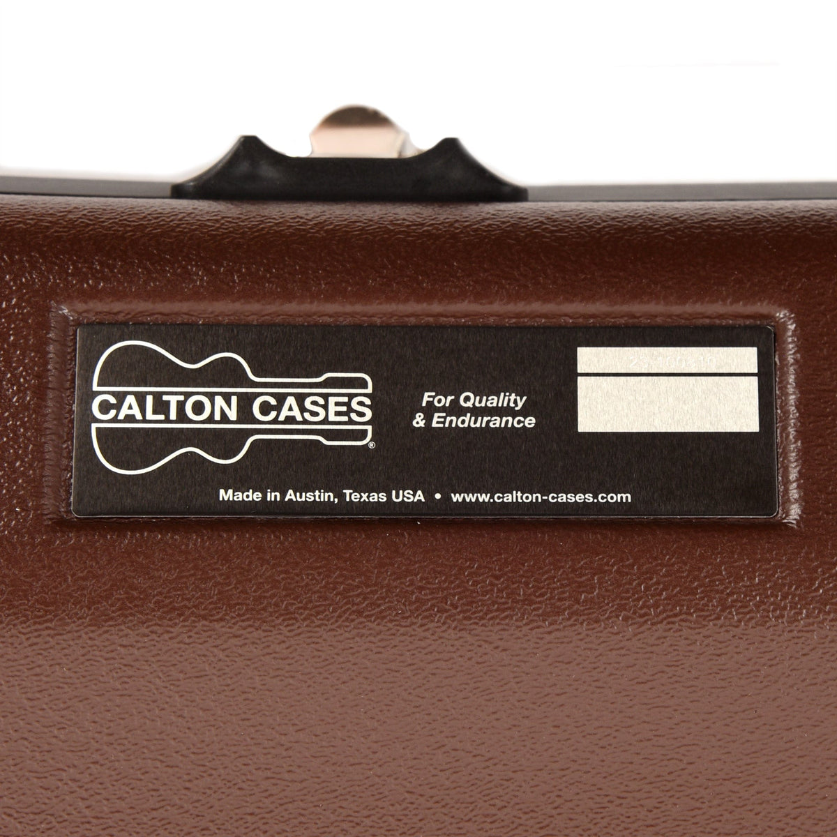 Calton Cases Electric Les Paul Guitar Case Brown w/Pink Velvet Interior - View 3 | MusicMarket