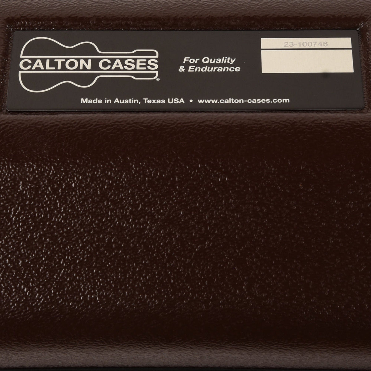 Calton Cases Electric SG Guitar Case Brown w/Pink Velvet Interior - View 3 | MusicMarket