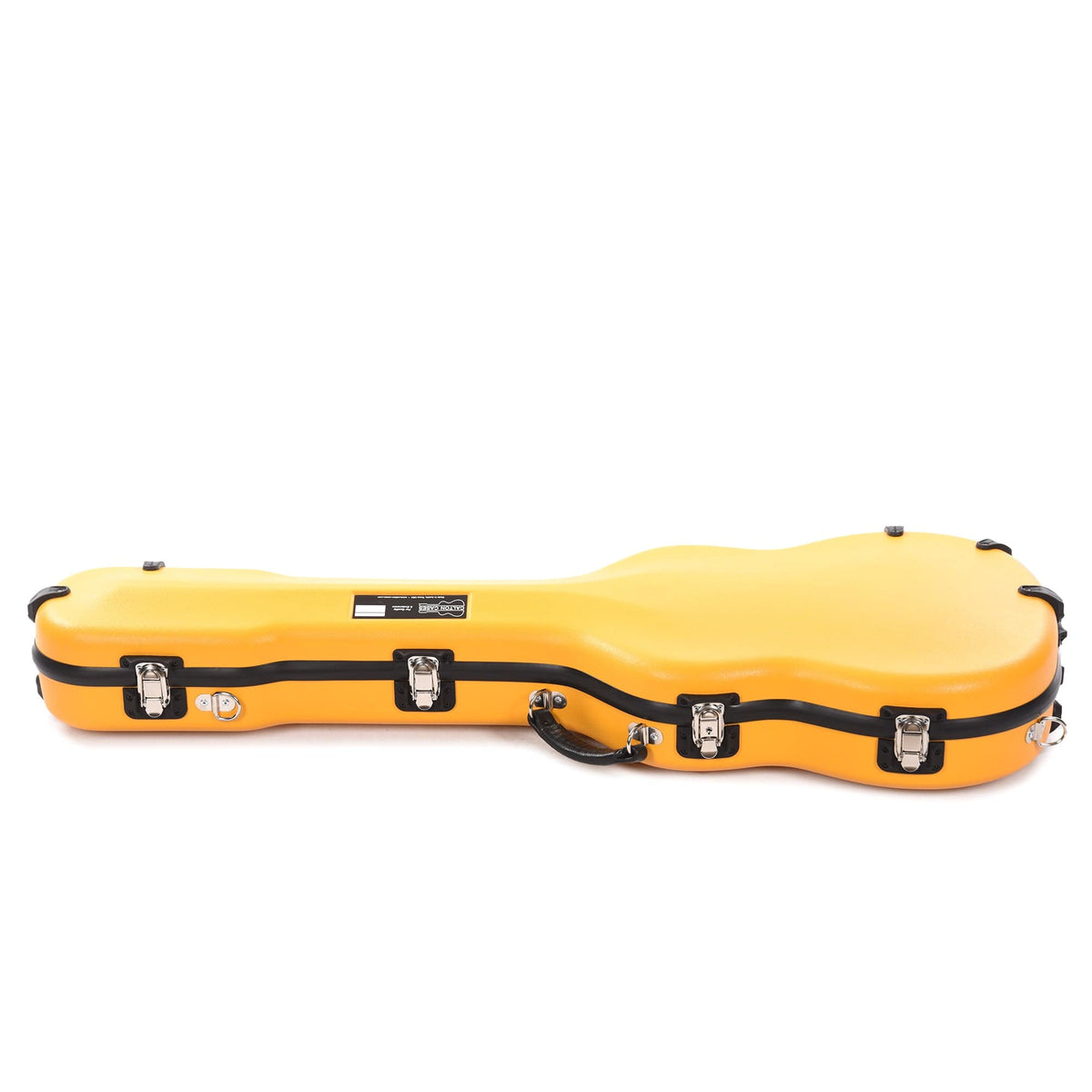 Calton Cases Electric Telecaster Guitar Case Yellow w/Red Velvet Interior - MusicMarket