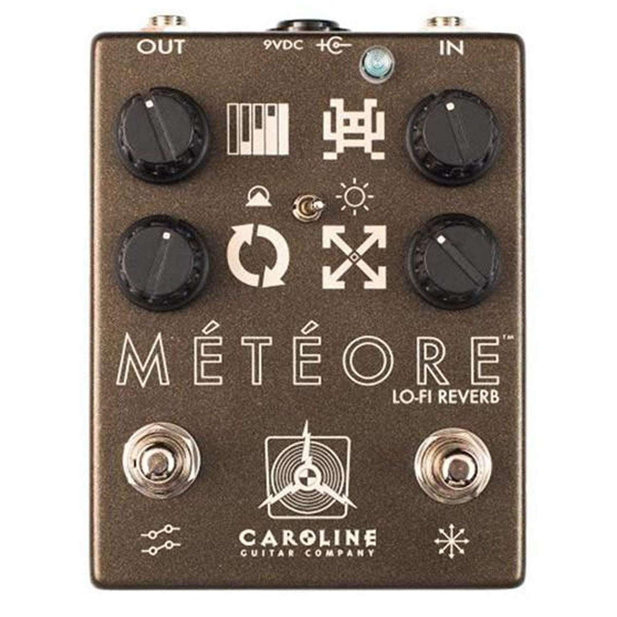 Caroline Meteore Lo-Fidelity Reverb Bundle w/ Truetone 1 Spot Space Saving 9v Adapter - View 2 | MusicMarket