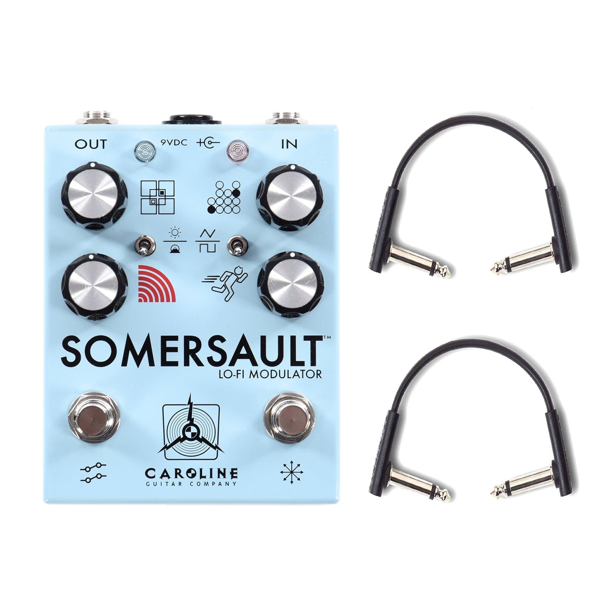 Caroline Somersault Chorus Vibrato w/RockBoard Flat Patch Cables Bundle - MusicMarket