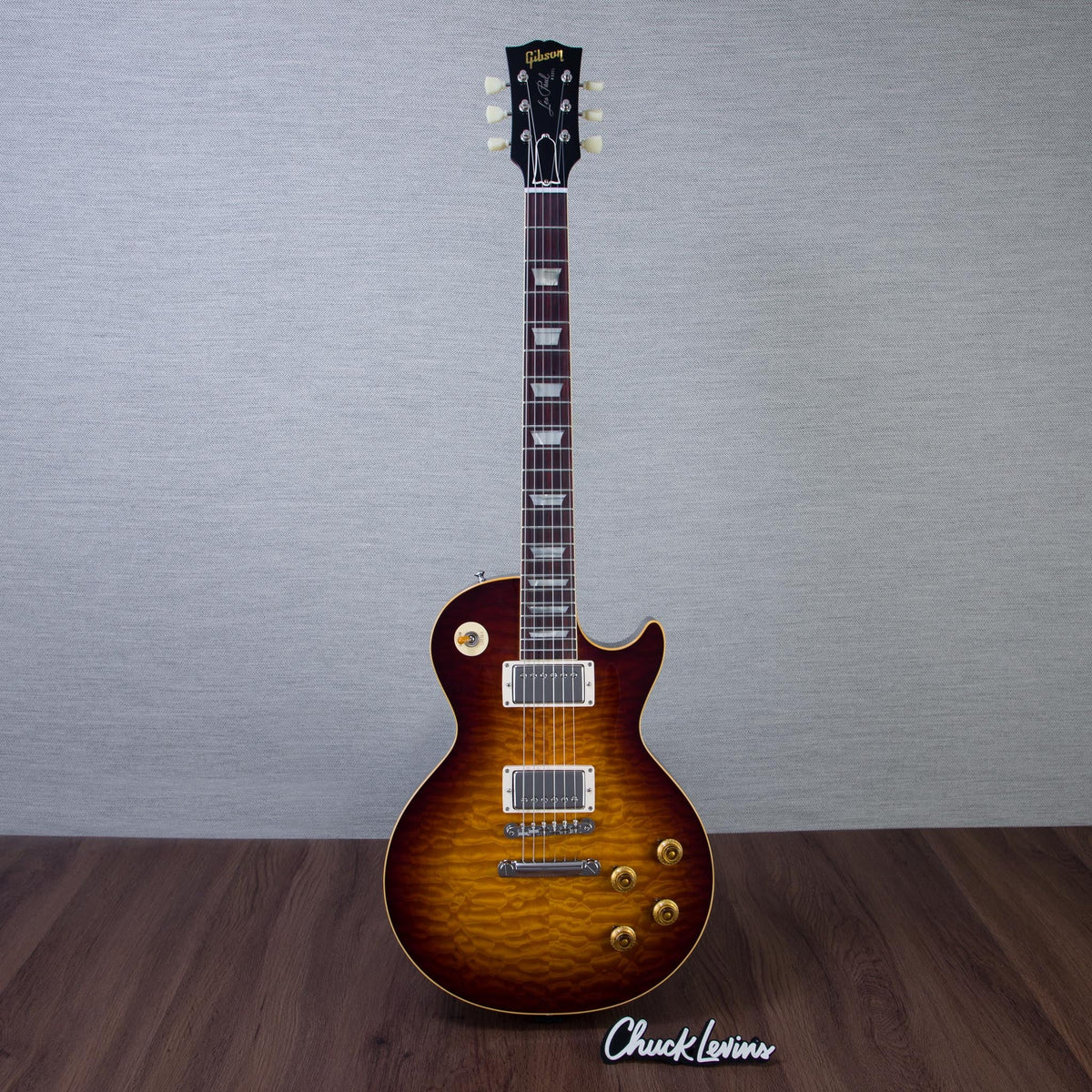 Gibson Custom Shop 1959 Les Paul Standard Reissue 5A Quilt Maple Top Electric Guitar - Faded Tobacco Sunburst -