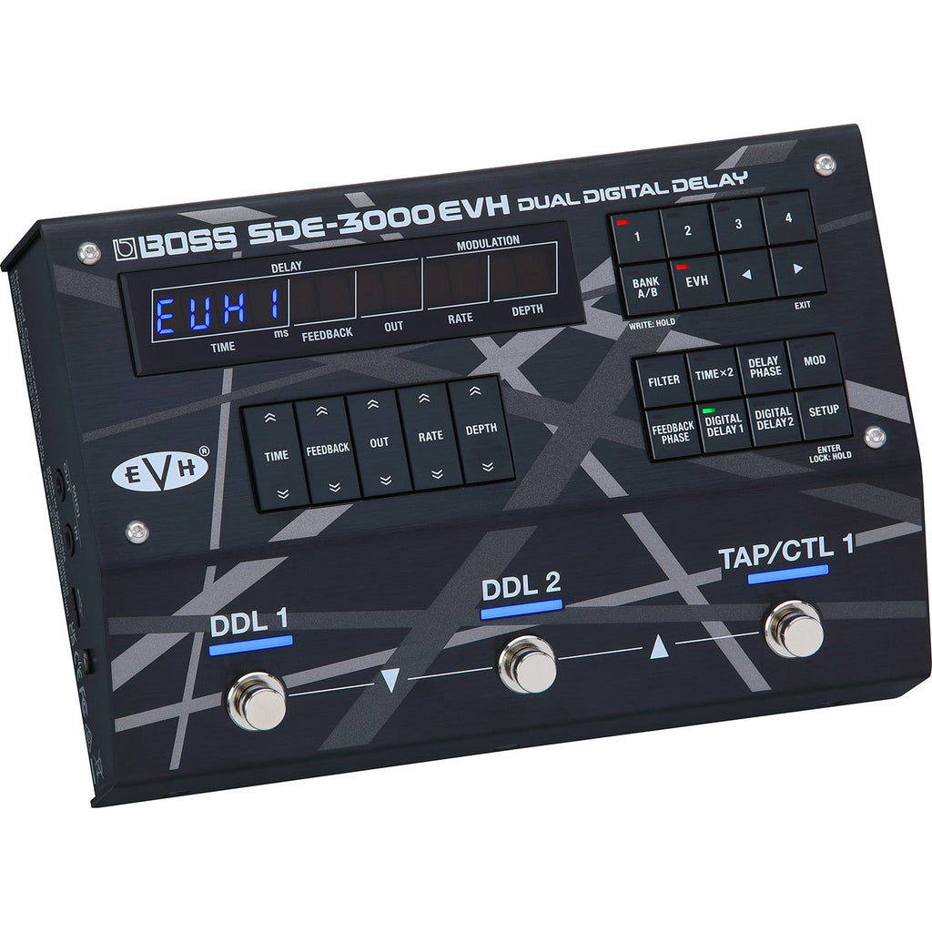 Boss SDE-3000EVH Dual Digital Delay Guitar Pedal - Mint, Open Box - View 2 | MusicMarket