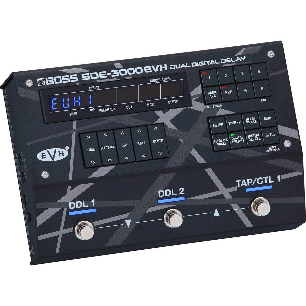 Boss SDE-3000EVH Dual Digital Delay Guitar Pedal - Mint, Open Box - View 2 | MusicMarket
