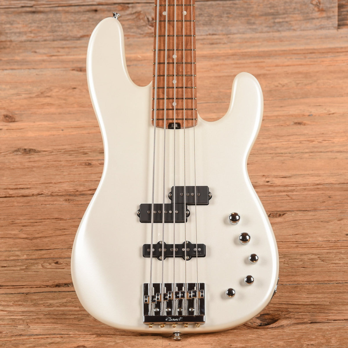 Charvel Pro Mod San Dimas 5-String Bass PJ Pearl White 2021 - MusicMarket