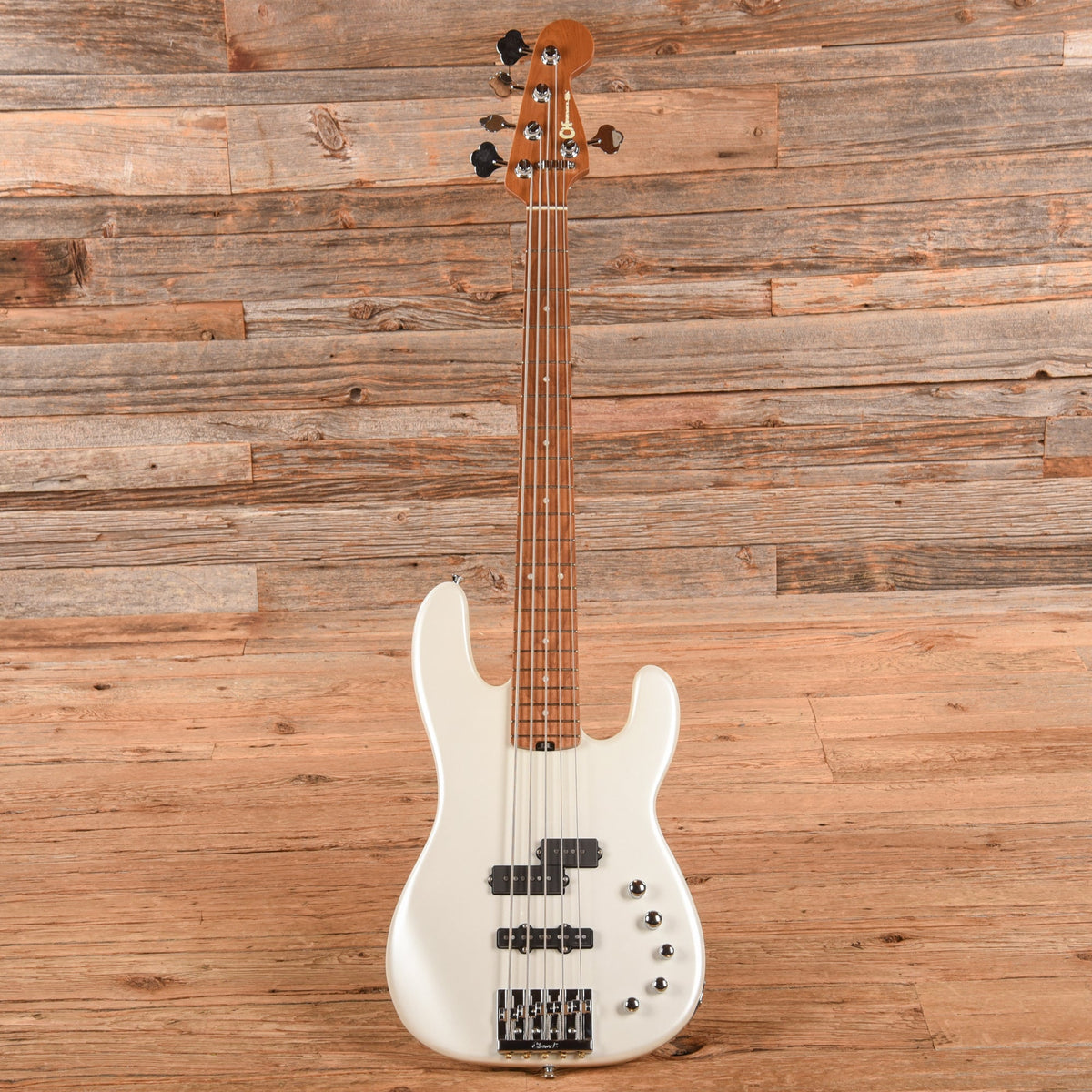 Charvel Pro Mod San Dimas 5-String Bass PJ Pearl White 2021 - View 4 | MusicMarket