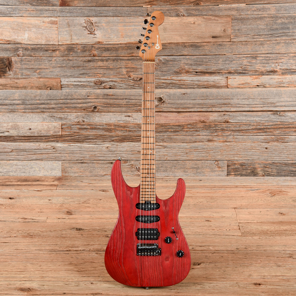 Charvel Pro Mod DK24 HSS Red Sandblasted - View 4 | MusicMarket