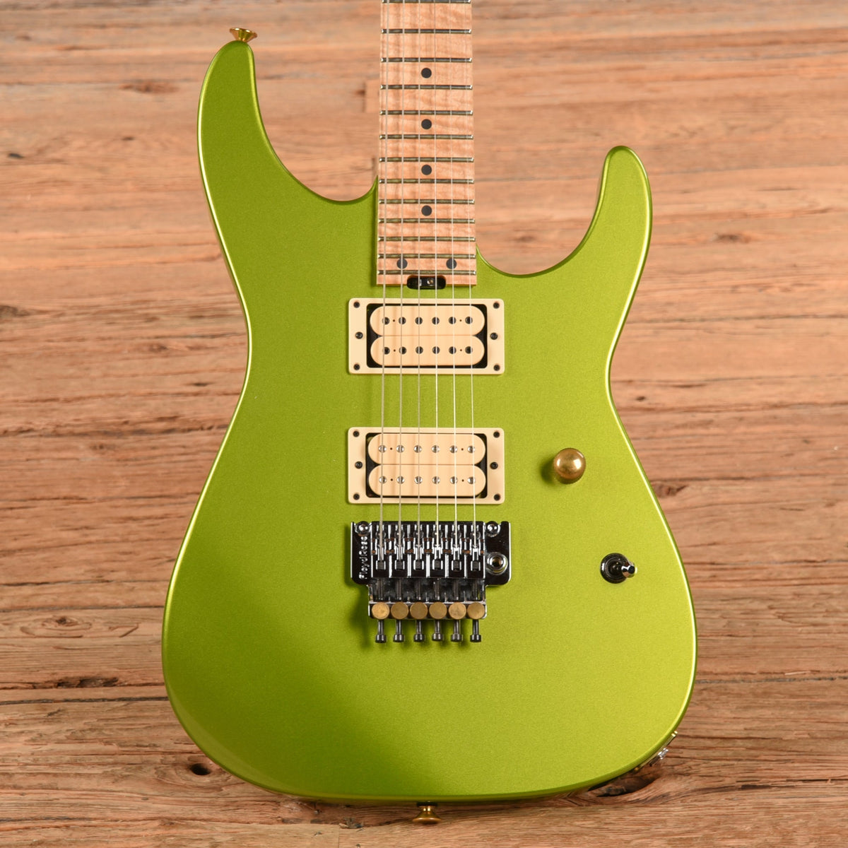 Charvel Custom Shop Dave Nichols Masterbuilt Dinky DK2H FR Lime Green Metallic 2021 - MusicMarket