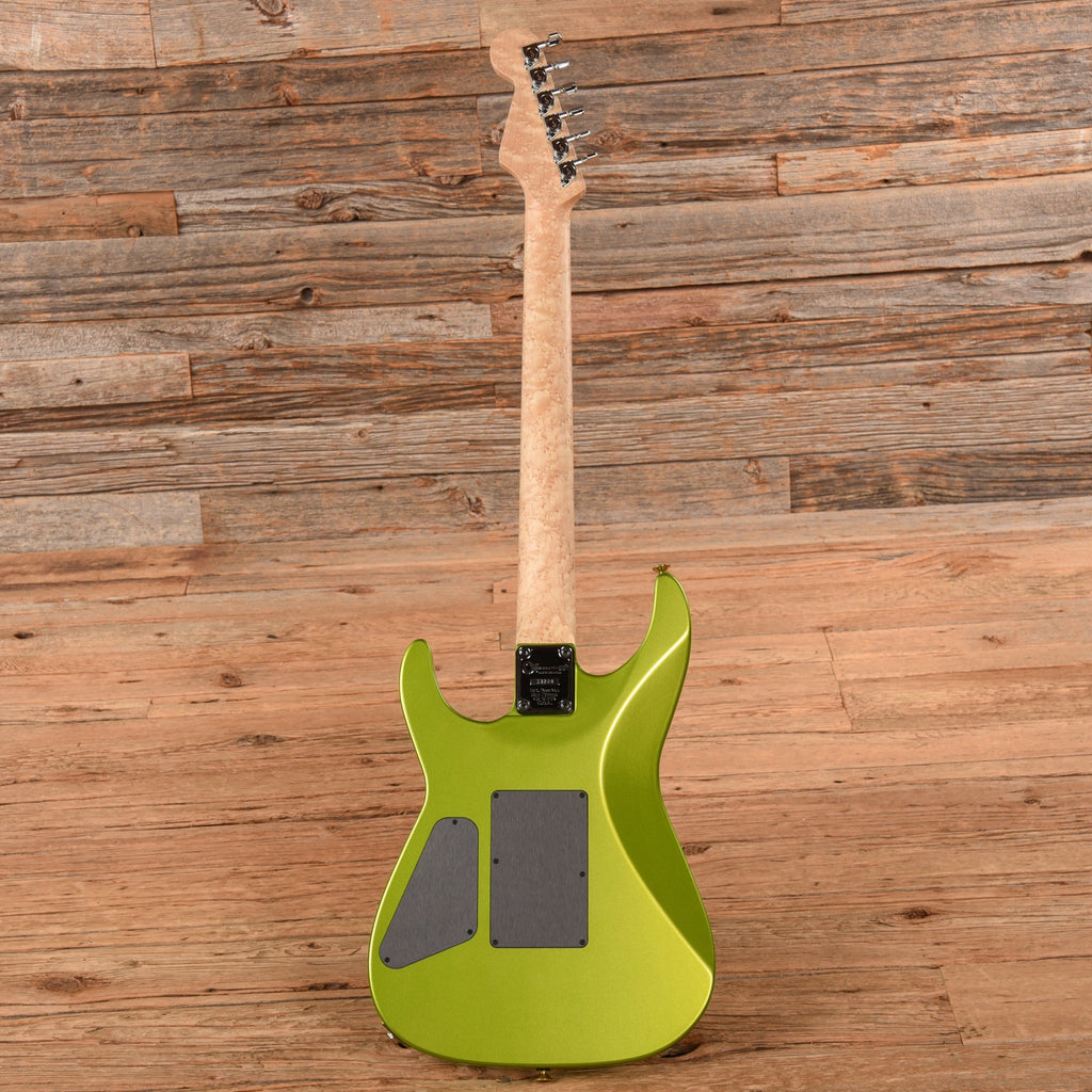 Charvel Custom Shop Dave Nichols Masterbuilt Dinky DK2H FR Lime Green Metallic 2021 - View 5 | MusicMarket