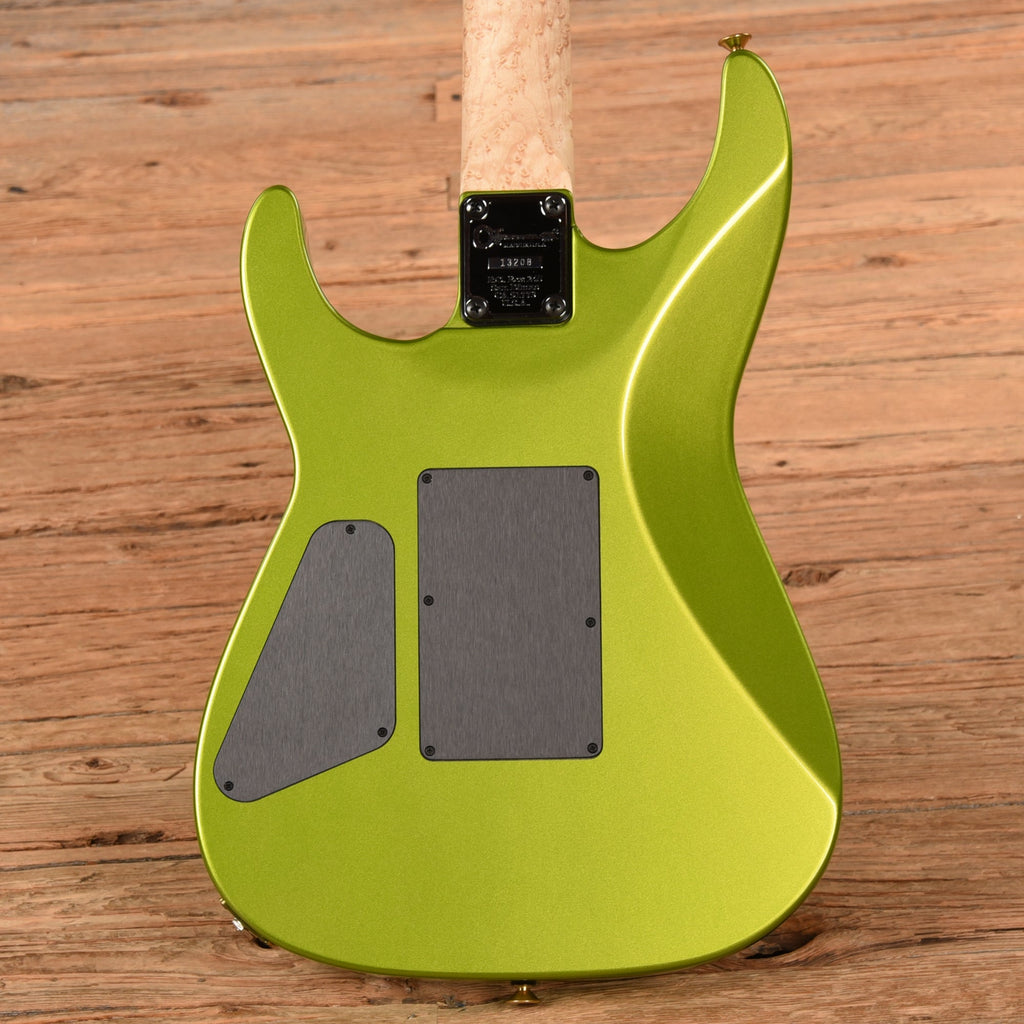 Charvel Custom Shop Dave Nichols Masterbuilt Dinky DK2H FR Lime Green Metallic 2021 - View 3 | MusicMarket
