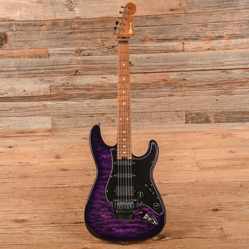 Charvel Marco Sfogli Signature Pro Mod So-Cal Style 1 HSS FR QM Purple Burst 2023 - View 4 | MusicMarket