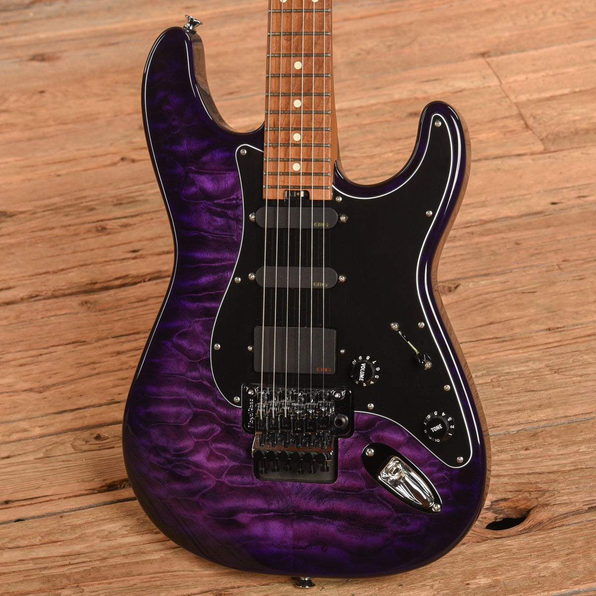 Charvel Marco Sfogli Signature Pro Mod So-Cal Style 1 HSS FR QM Purple Burst 2023 - View 2 | MusicMarket