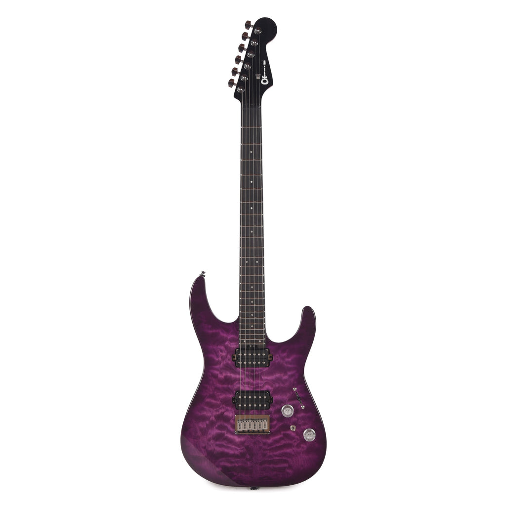Charvel Pro-Mod Plus DK24 HH HT EB QM Violet Radiance - View 4 | MusicMarket