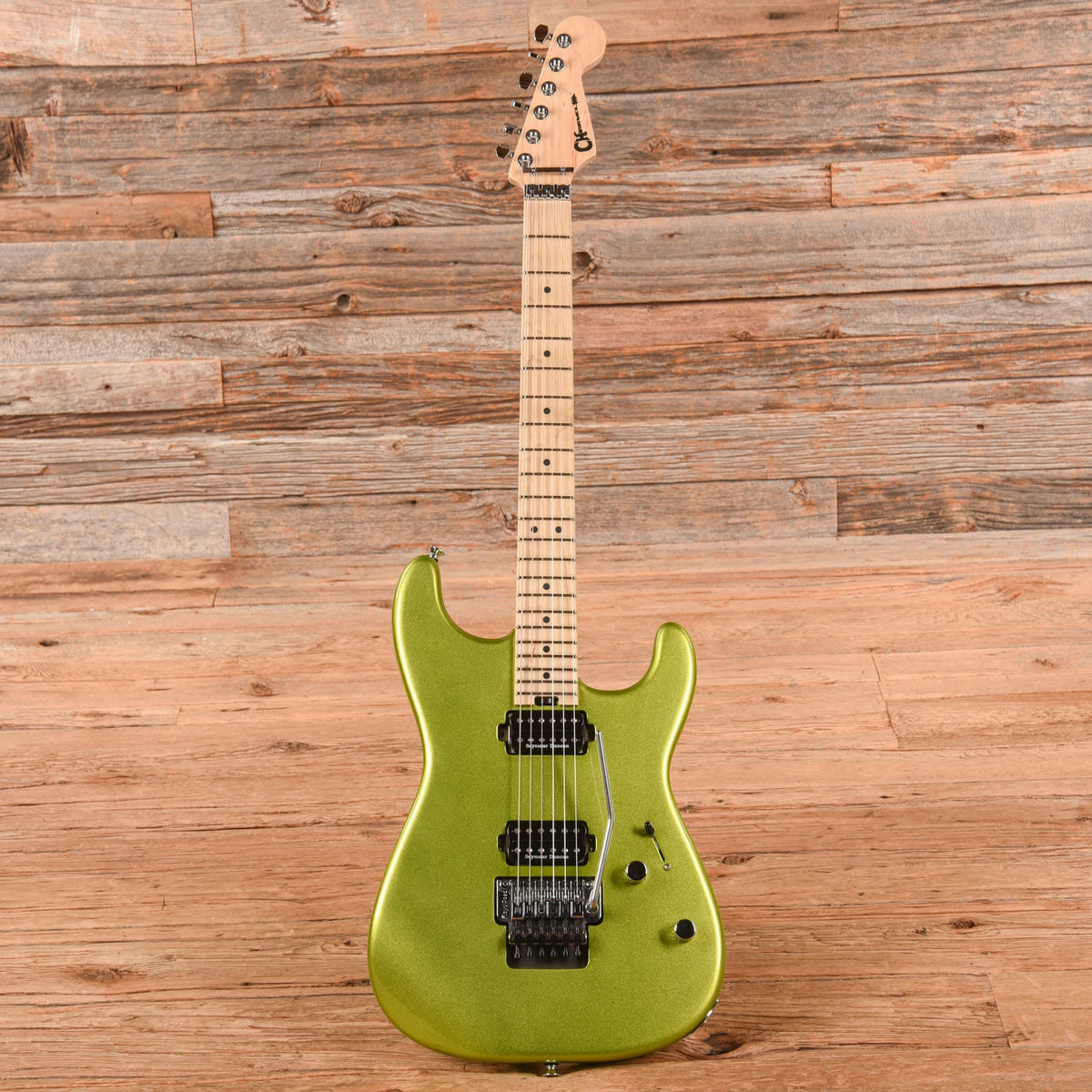 Charvel Pro-Mod San Dimas Style 1 HH FR E Lime Green Metallic 2022 - View 4 | MusicMarket