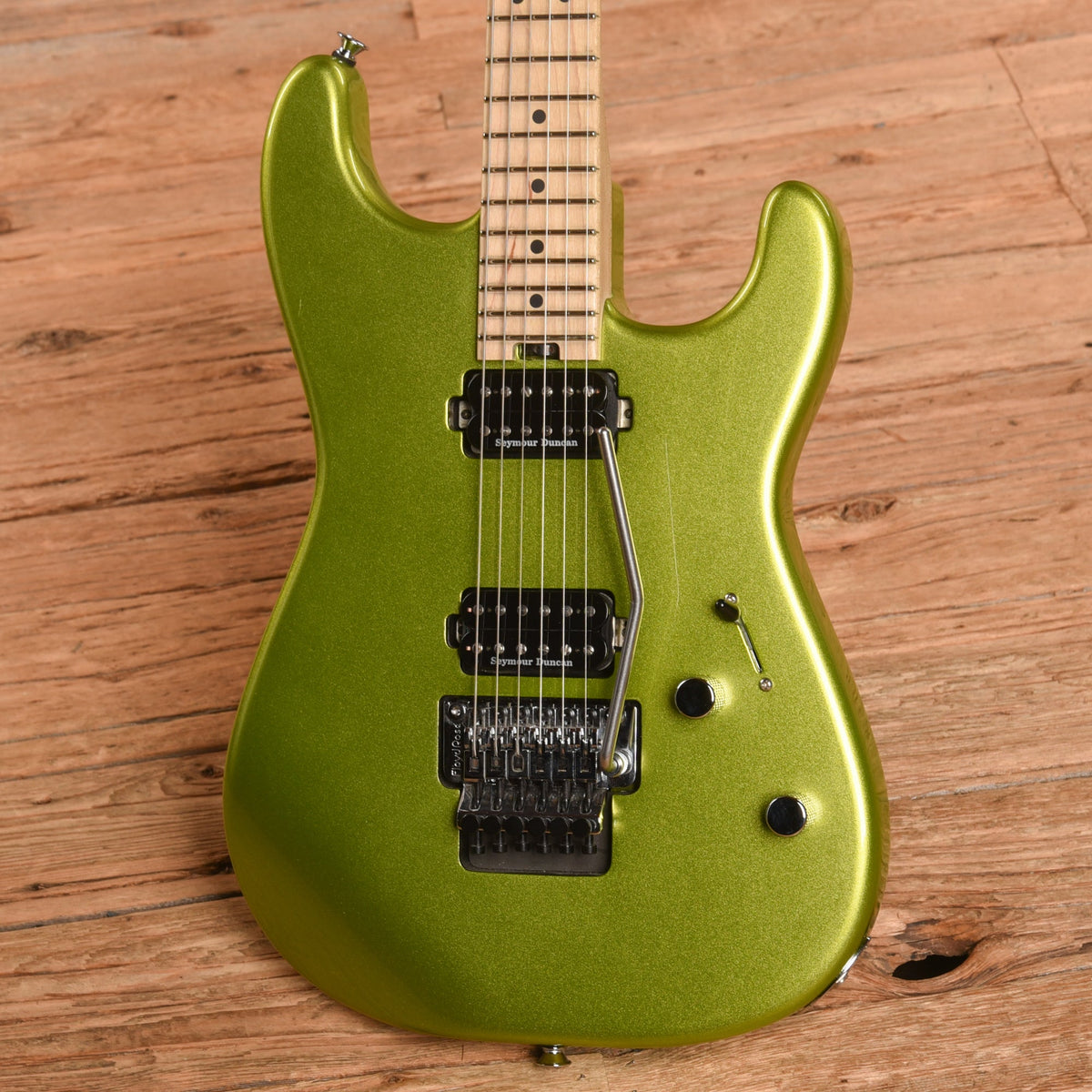 Charvel Pro-Mod San Dimas Style 1 HH FR E Lime Green Metallic 2022 - View 2 | MusicMarket