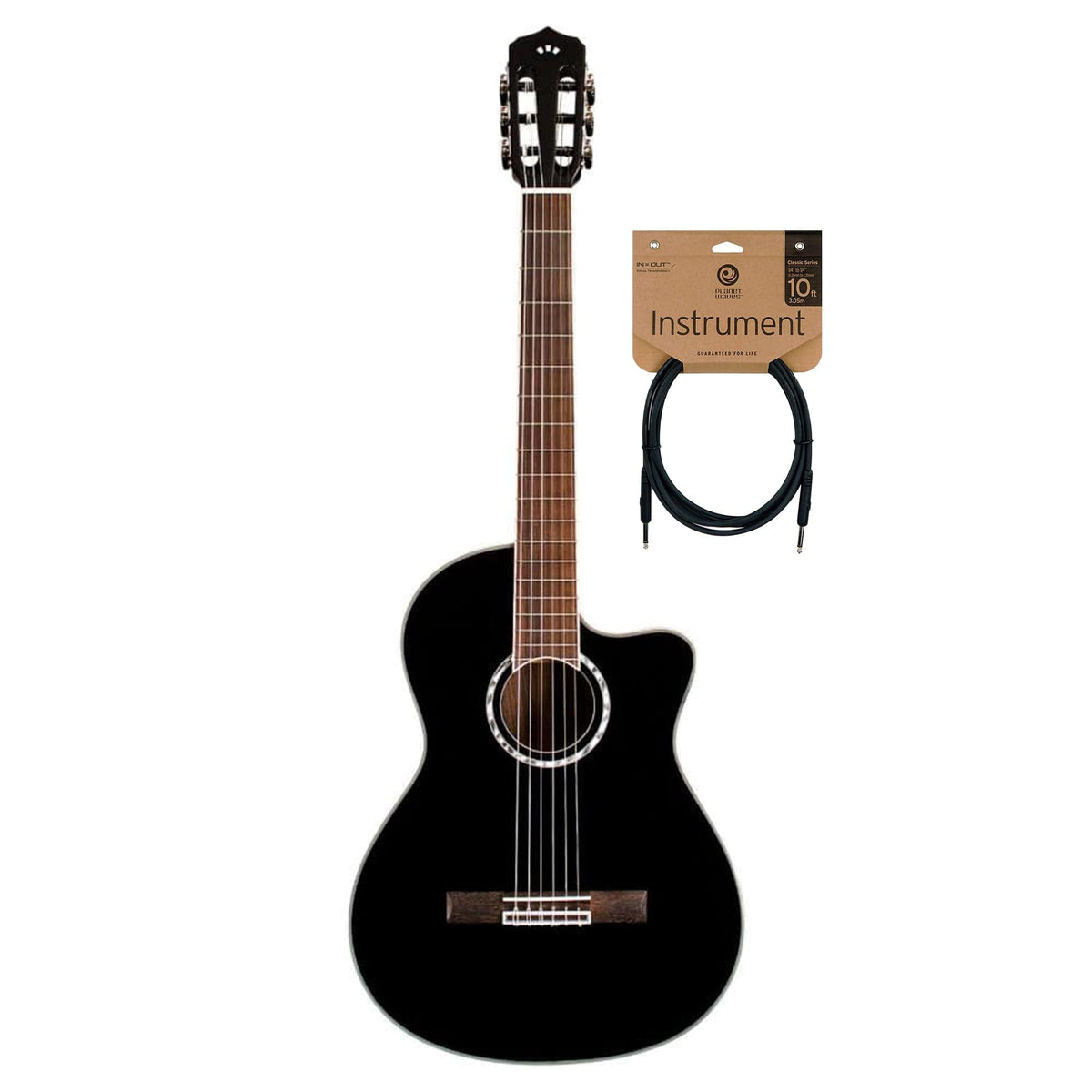 Cordoba Fusion 5 Crossover Jet Black Cable Bundle - MusicMarket