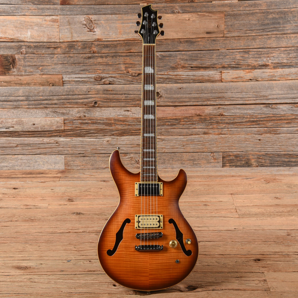 Cort M800 Semi Hollow Body Electric Sunburst - View 4 | MusicMarket