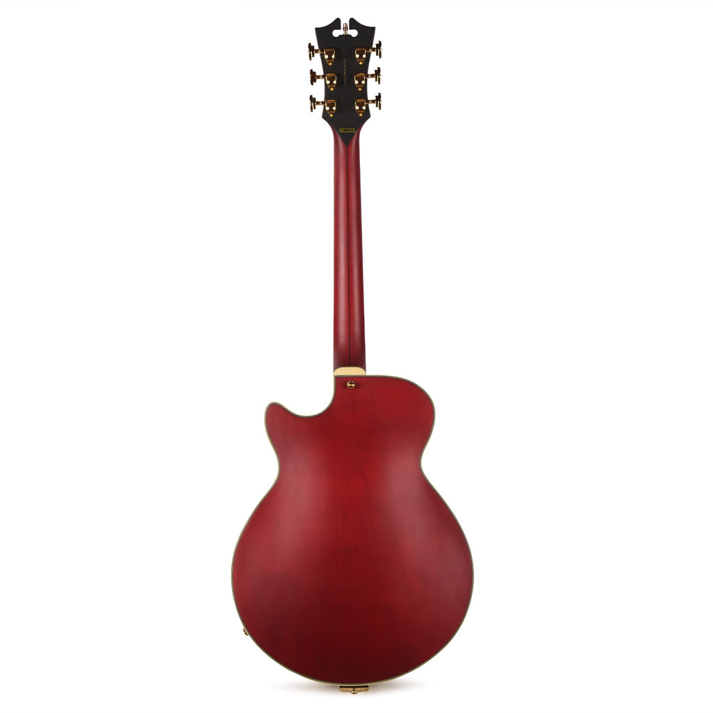 D'Angelico Deluxe Bobby Weir 3 Semi-Hollow Satin Trans Wine - View 5 | MusicMarket