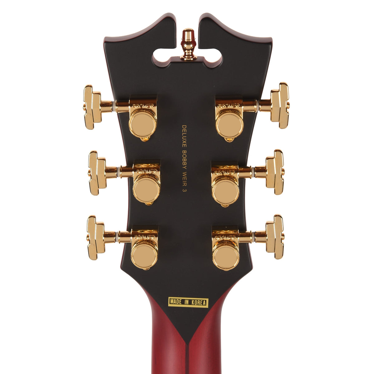 D'Angelico Deluxe Bobby Weir 3 Semi-Hollow Satin Trans Wine - View 7 | MusicMarket