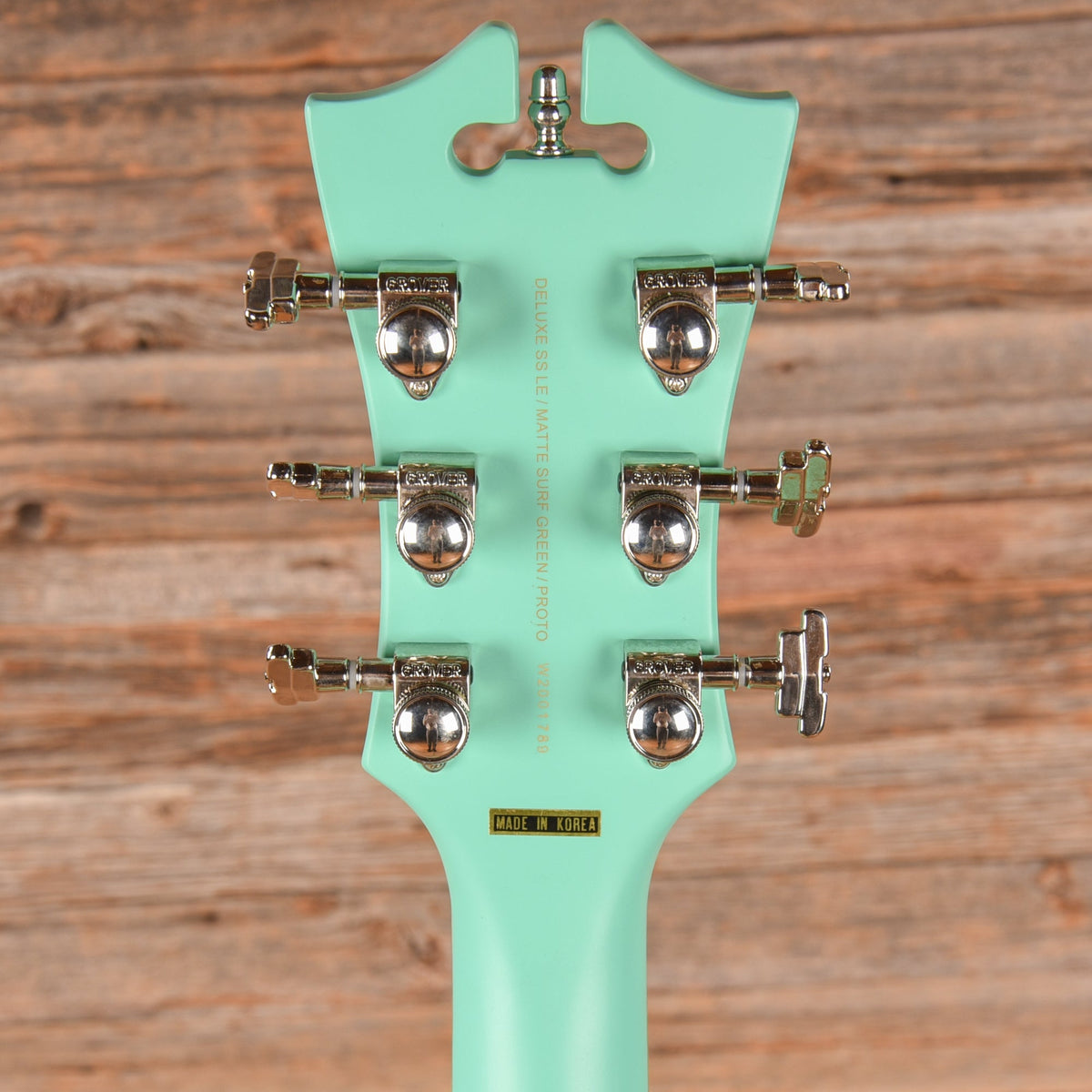 D'Angelico Deluxe SS Semi-Hollow Single Cutaway Matte Surf Green 2020 - View 7 | MusicMarket