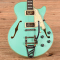 D'Angelico Deluxe SS Semi-Hollow Single Cutaway Matte Surf Green 2020 - MusicMarket