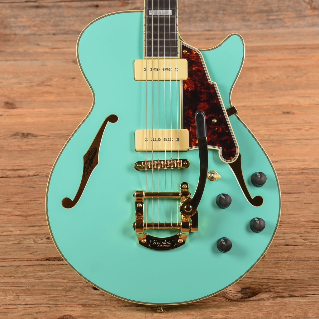 D'Angelico Excel Shoreline Semi-Hollow w/ Bigsby Surf Green 2017 - MusicMarket