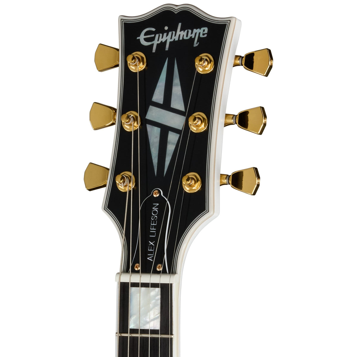 Epiphone Alex Lifeson 1976 ES-355 Signature Semi-Hollowbody Electric Guitar - Alpine White - View 7 | MusicMarket