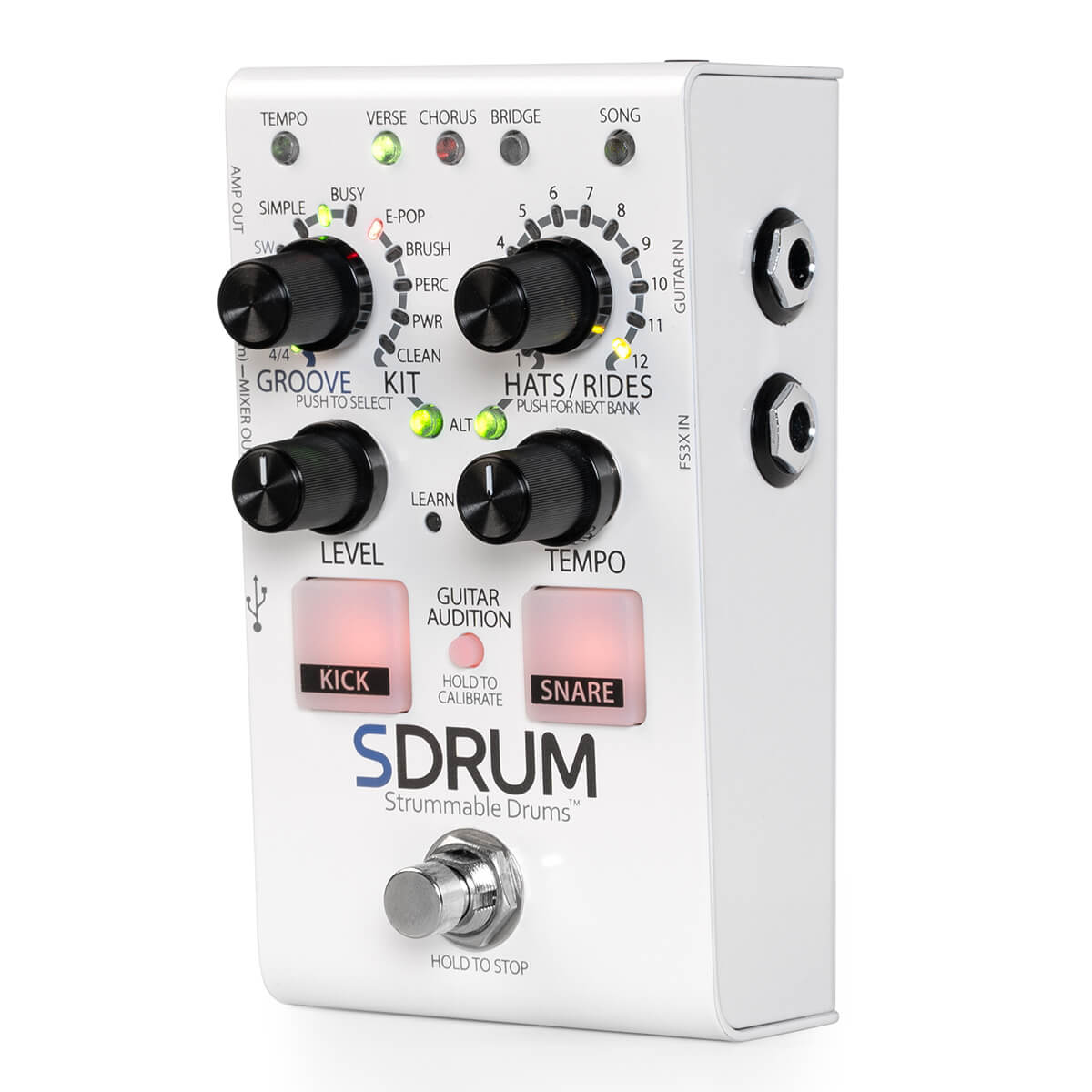 Digitech SDrum Strummable Drums Guitar Effects Pedal - View 3 | MusicMarket