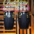 Latin Percussion Junior Conga Set - Black Wood With Gold Hardware - CHUCKSCLUSIVE - MusicMarket