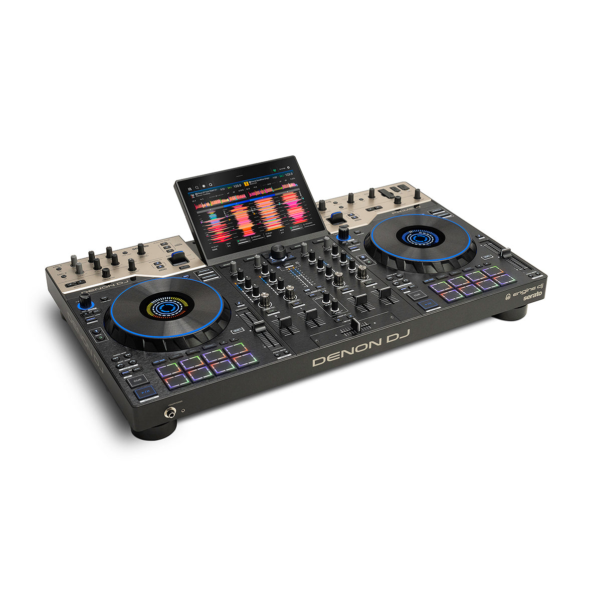 Denon DJ PRIME 4 G2 4-Channel Standalone DJ System with Built-in FX, Lighting Output, and Stems - View 3 | MusicMarket