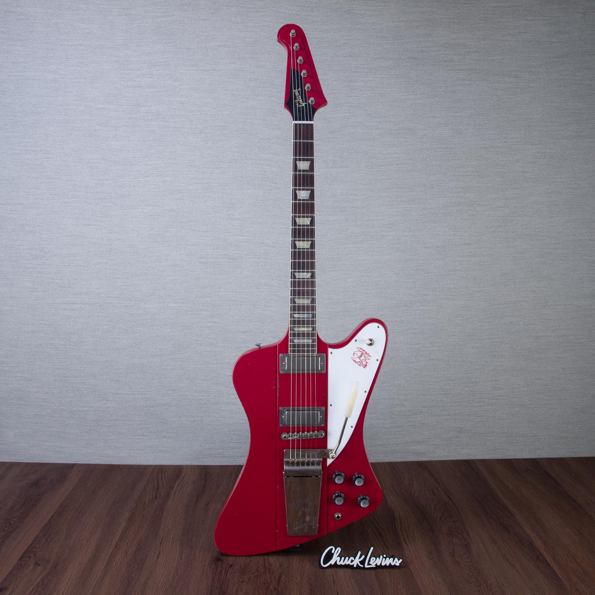 Gibson Custom Shop Murphy Lab 1963 Firebird V With Maestro Vibrola Electric Guitar - Light Aged Cardinal Red -