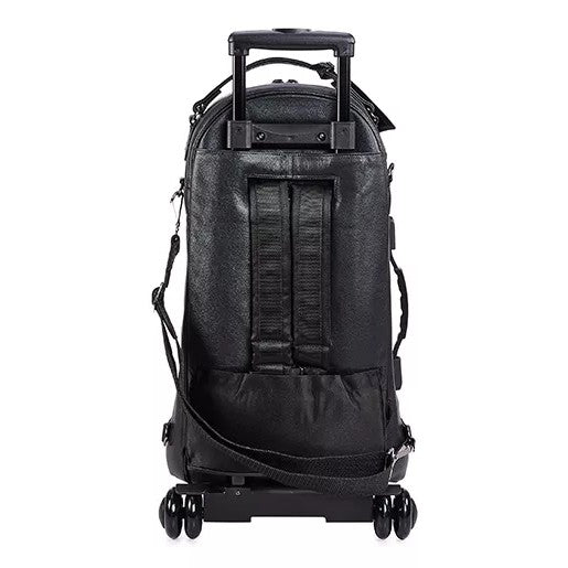 Gard 10-WBFLK Compact Triple Trumpet Wheelie Bag - Black Leather - View 4 | MusicMarket