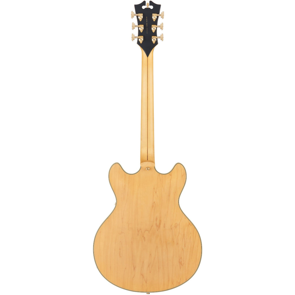 D'Angelico Deluxe DC Semi-hollowbody Electric Guitar - Satin Honey - View 3 | MusicMarket