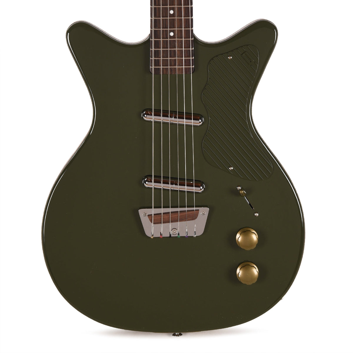 Danelectro Dan O. Cool Baritone Electric Guitar Green - View 2 | MusicMarket