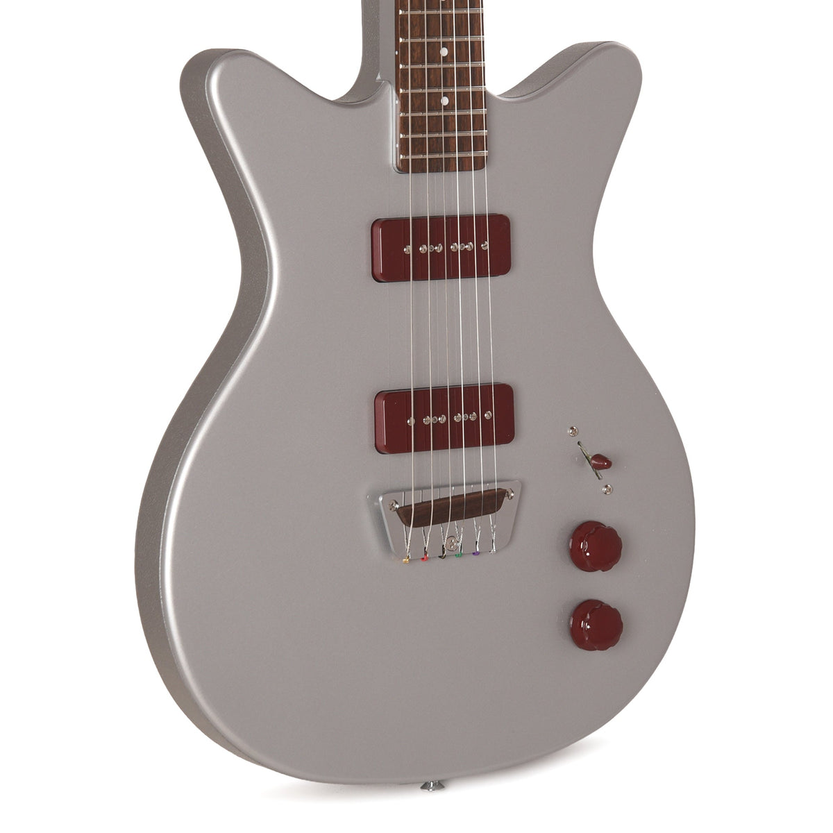 Danelectro Dan O. Mano Electric Guitar Silver - MusicMarket