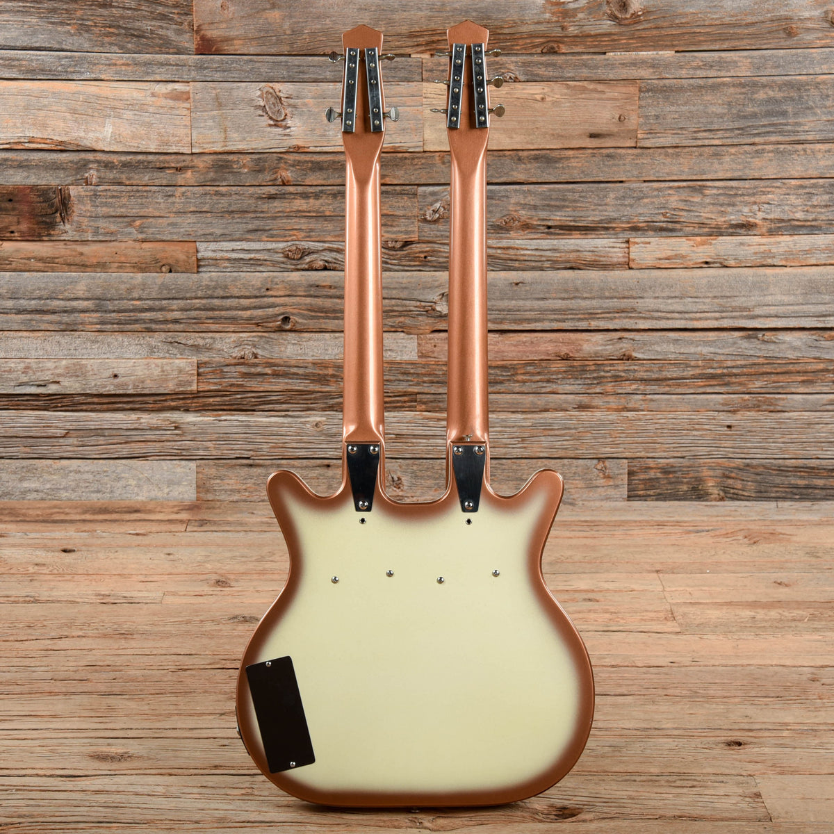 Danelectro Doubleneck Copper Burst Partial Refin 1965 - View 6 | MusicMarket