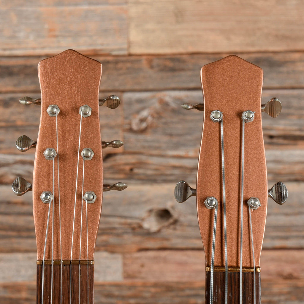 Danelectro Doubleneck Copper Burst Partial Refin 1965 - View 5 | MusicMarket