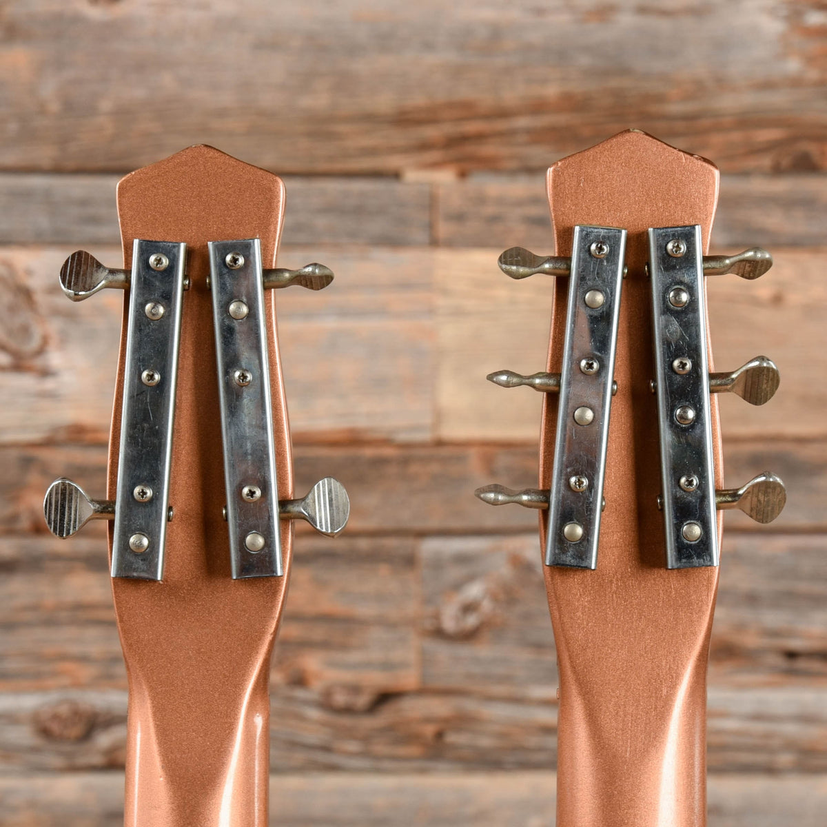 Danelectro Doubleneck Copper Burst Partial Refin 1965 - View 7 | MusicMarket