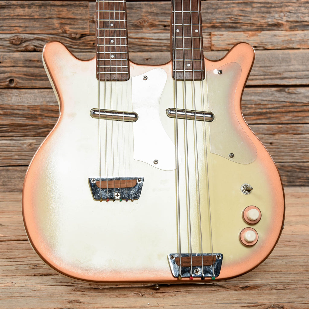 Danelectro Doubleneck Copper Burst Partial Refin 1965 - View 8 | MusicMarket