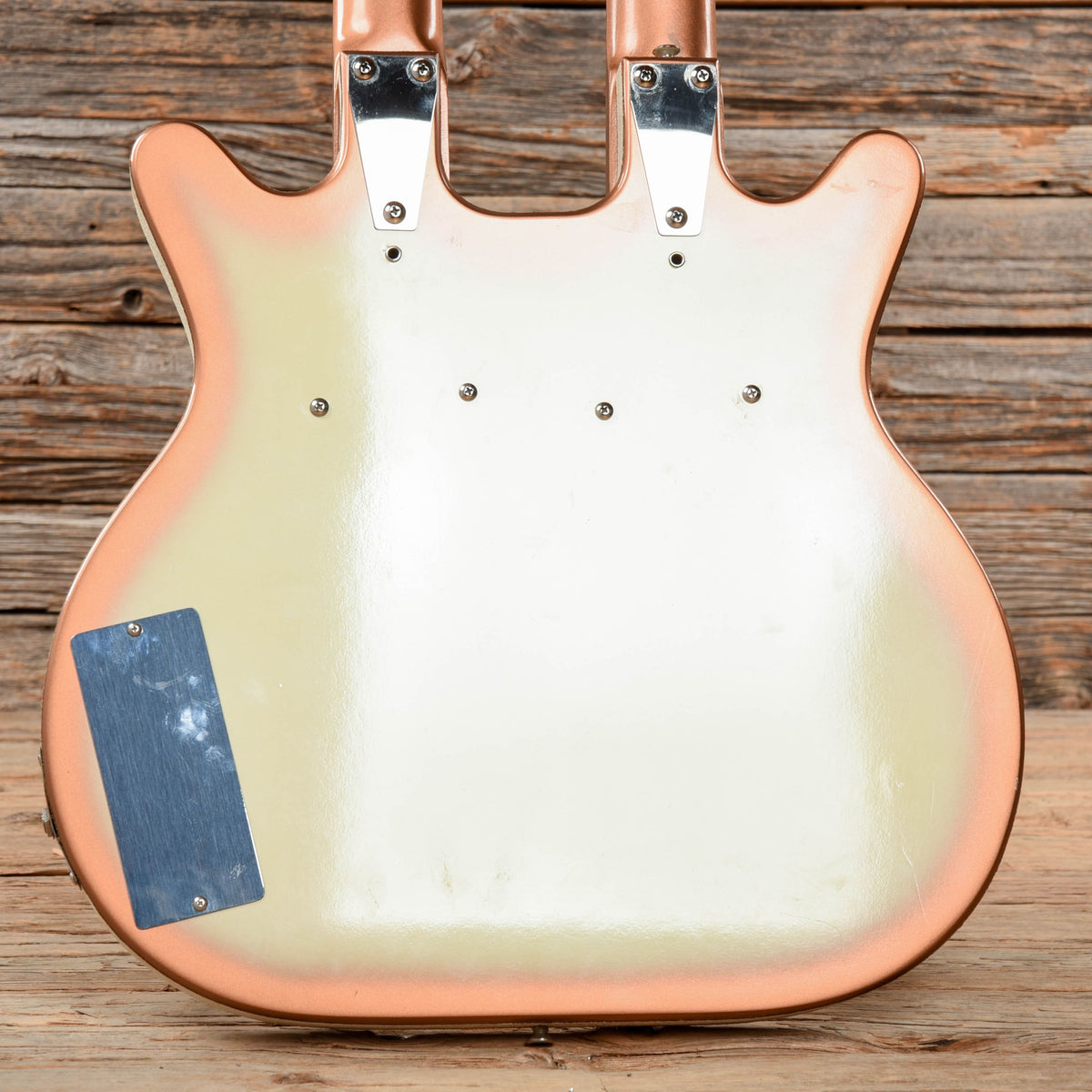 Danelectro Doubleneck Copper Burst Partial Refin 1965 - View 9 | MusicMarket