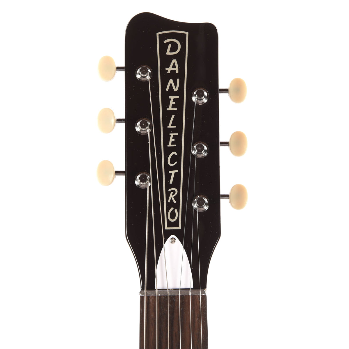 Danelectro Pro Semi-Hollowbody Electric Guitar Maroon with Silver Glitter - View 6 | MusicMarket