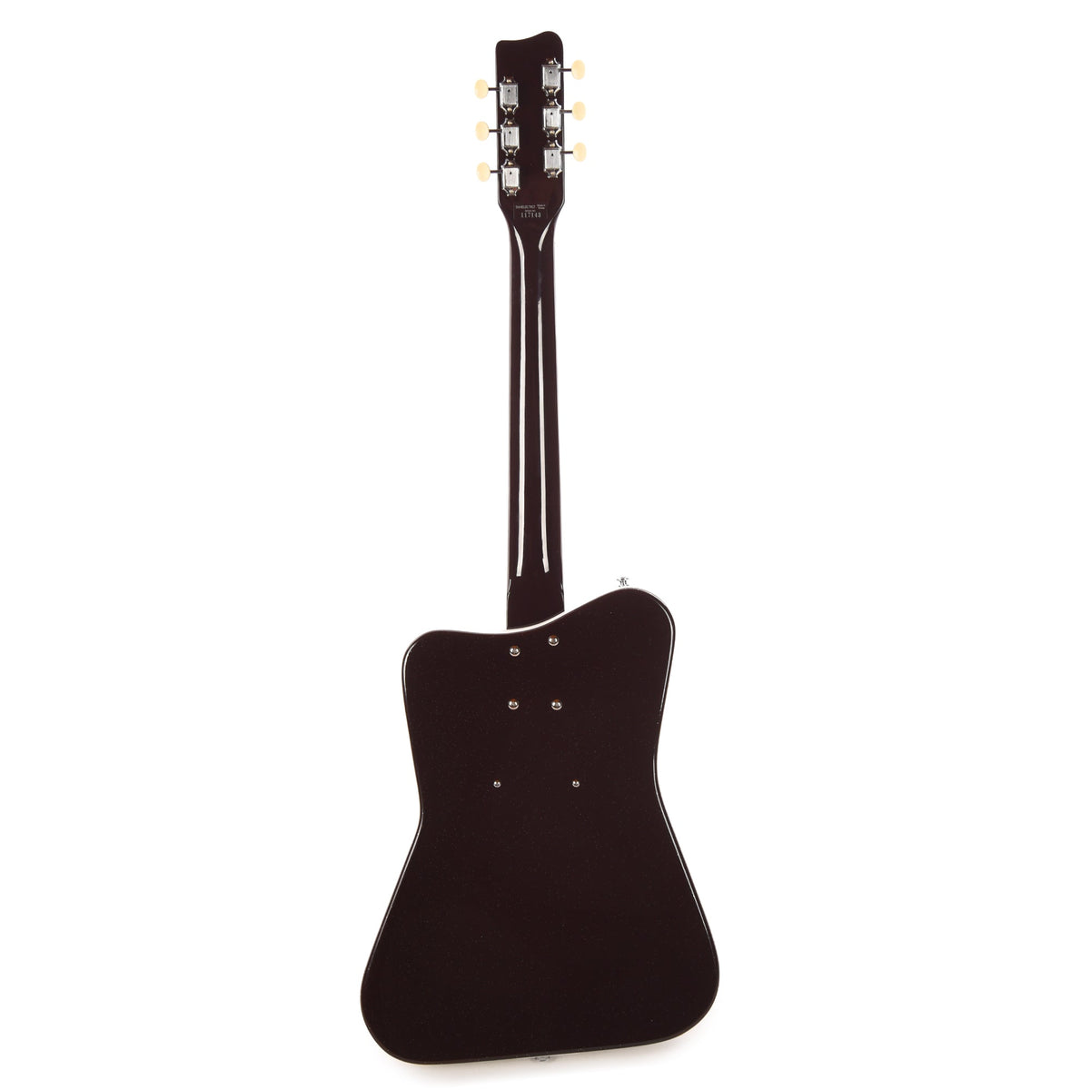 Danelectro Pro Semi-Hollowbody Electric Guitar Maroon with Silver Glitter - View 5 | MusicMarket