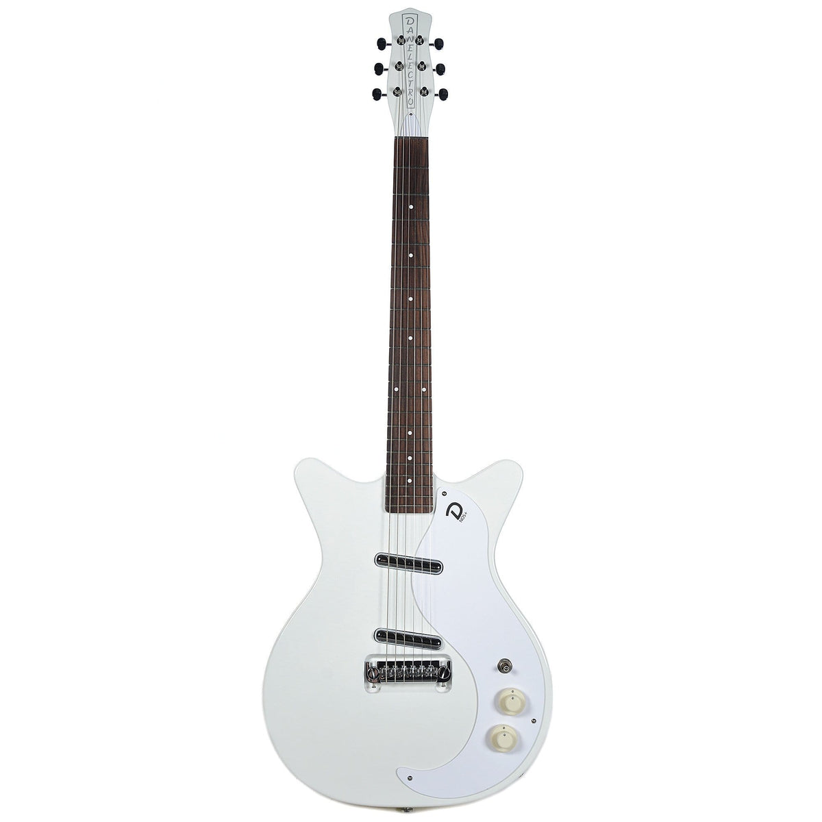 Danelectro '59M NOS Plus Double Cutaway Outa-Sight White - View 4 | MusicMarket