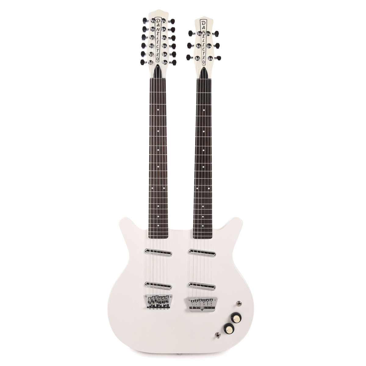 Danelectro Doubleneck 6/12 White Pearl - View 4 | MusicMarket
