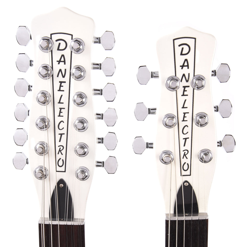 Danelectro Doubleneck 6/12 White Pearl - View 5 | MusicMarket
