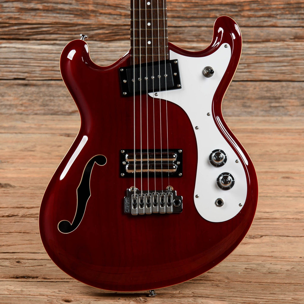 Danelectro The 66BT Baritone with Tremolo Transparent Red 2020 - MusicMarket
