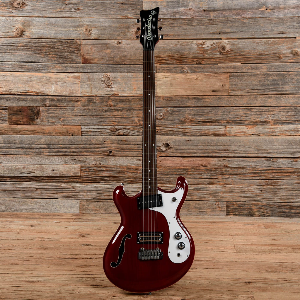 Danelectro The 66BT Baritone with Tremolo Transparent Red 2020 - View 4 | MusicMarket